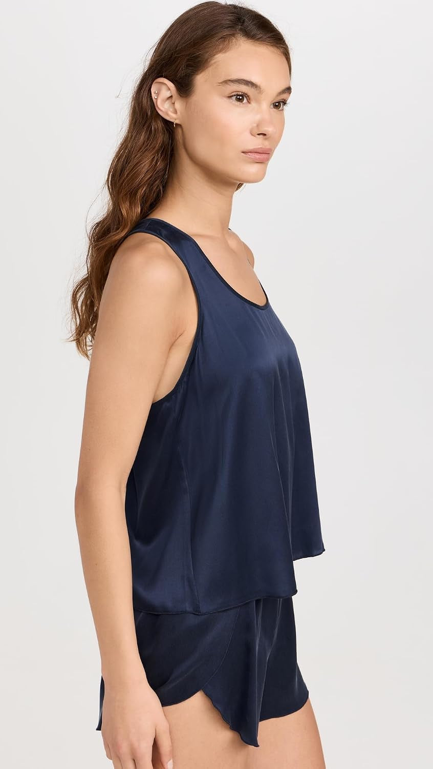 Lunya Washable Silk Tulip Back Set – Lightweight Mulberry Silk, Easy Sleepwear – Multiple Colors & Sizes