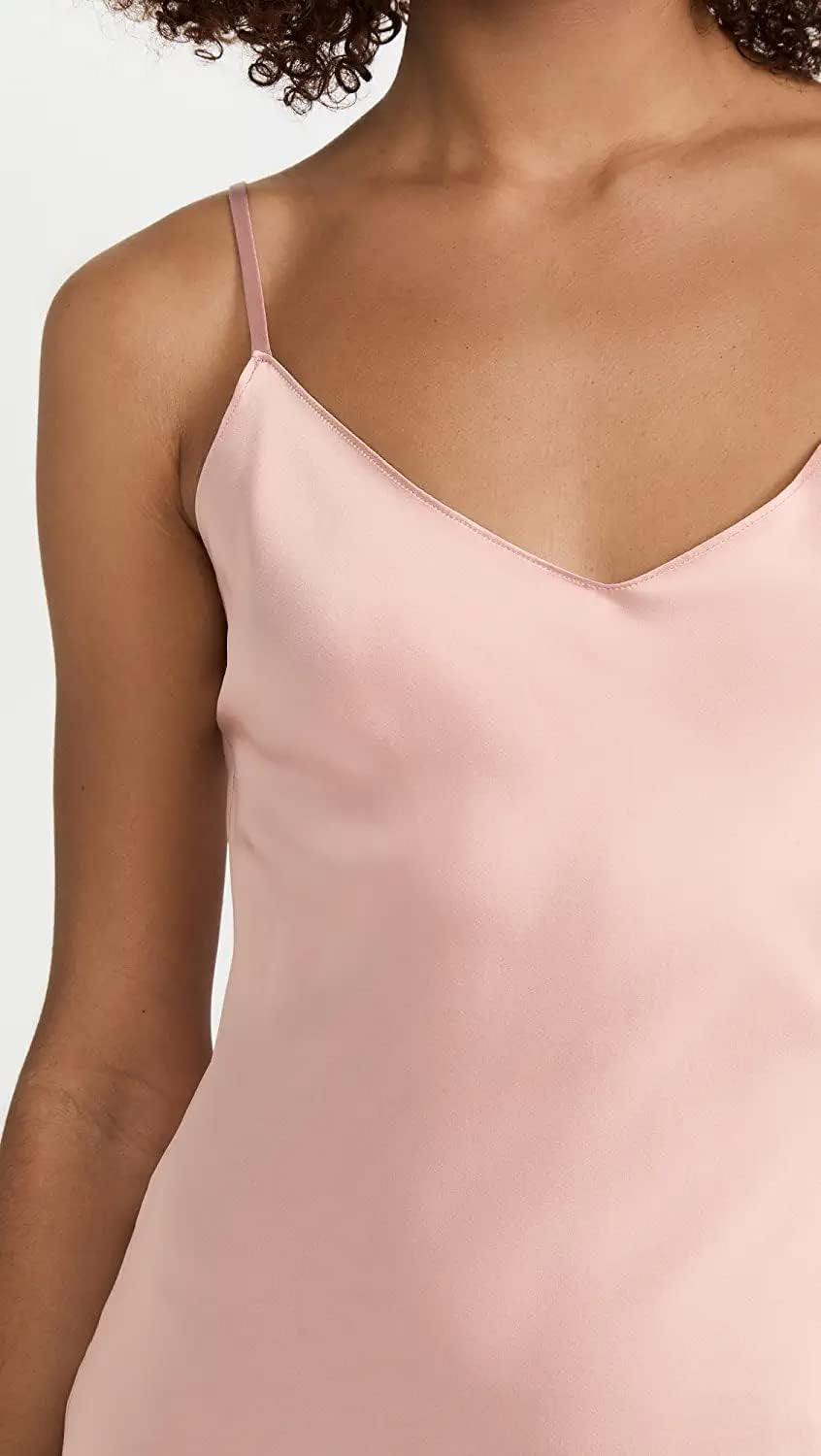 Women'S Silk Nightgown, 100% Mulberry Silk Sleepwear Adjustable Strap Chemise Nightdress Lingerie Pajama
