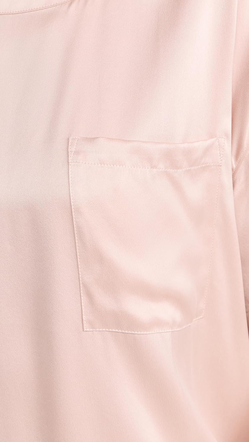 Washable Silk Tee Short Set