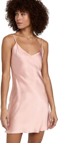 Women'S Silk Nightgown, 100% Mulberry Silk Sleepwear Adjustable Strap Chemise Nightdress Lingerie Pajama