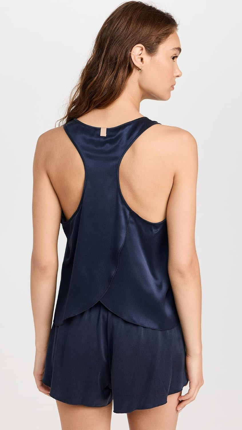 Lunya Washable Silk Tulip Back Set – Lightweight Mulberry Silk, Easy Sleepwear – Multiple Colors & Sizes
